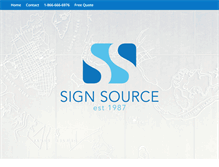 Tablet Screenshot of mysignsource.com